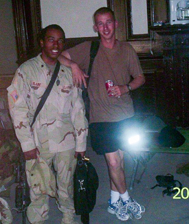 Me on the right, and my best friend on the left.